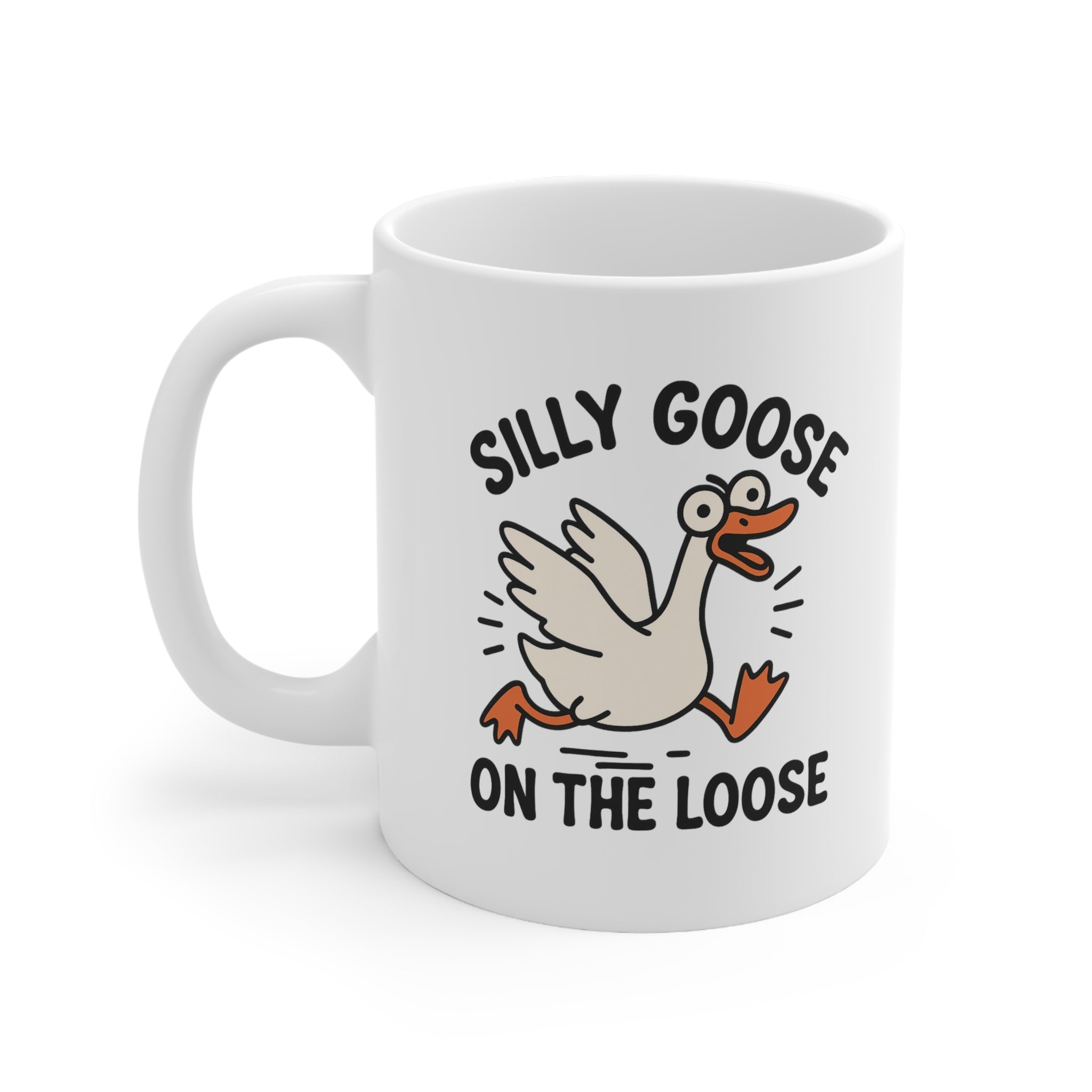 Funny Silly Goose Christmas Mug - Silly Goose On The Loose Meme Mug - Secret Santa Gift, Xmas Gift for Friends, Stocking Filler, Cute Mug