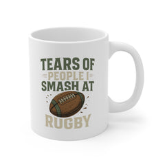 Funny Rugby Mug - Tears of People I Smash at Rugby Gift for Rugby Players & Fans | Rugby Coffee Mug, Secret Santa Gift, Christmas Gift