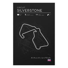 Silverstone Circuit Poster – Formula 1 Track Wall Art Print