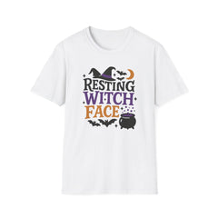 Funny Halloween T-Shirt - "Resting Witch Face" Tee - Spooky Witch Shirt for Women & Men, Halloween Party Gift, Cute Gothic Top, Meme Joke