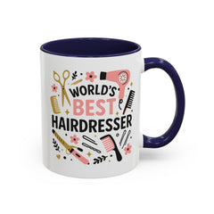 World's Best Hairdresser Mug - Funny Christmas Gift for Hairdresser, Secret Santa Present for Hairstylist, Salon Coffee Cup, Work Place