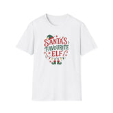 Santa's Favourite Elf Christmas T-Shirt - Funny Secret Santa Gift, Festive Xmas Tee Men and Women, Christmas Party Top Shirt Little Helper