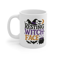 Funny Halloween Mug - "Resting Witch Face" Coffee Cup - Spooky Gift for Her, Witchy Gift Idea, Gothic Halloween Present, Cute Witch Mug