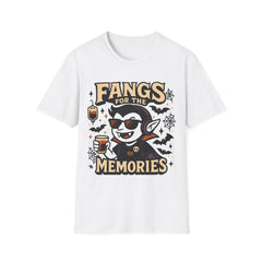 Fangs for the Memories T-Shirt - Funny Halloween Vampire Shirt - Emo Pop Punk Graphic Tee - Spooky Cute Halloween Shirt Fall Out Boy