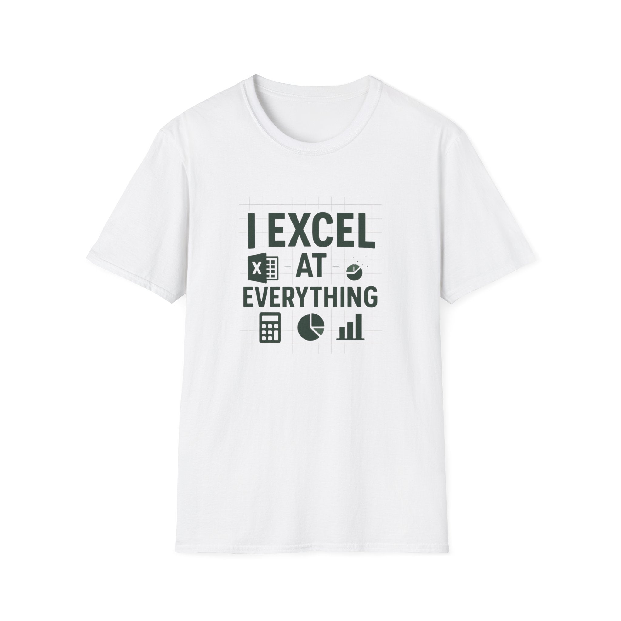 Funny Accountant Christmas T-Shirt - "I Excel at Everything" Excel Tee | Secret Santa Gift for Accountants & Office Humour Party Present Top