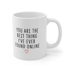 Best Thing I Found Online Mug – Cute Gift for Online Couples