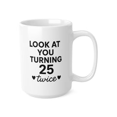 50th Birthday Gift for Women, 50th Birthday Mug, Personalised Birthday Gifts Funny 50th coffee cup 1975, Gift For 50 Year Old Woman Girl