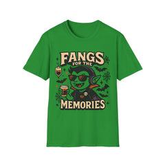 Fangs for the Memories T-Shirt - Funny Halloween Vampire Shirt - Emo Pop Punk Graphic Tee - Spooky Cute Halloween Shirt Fall Out Boy