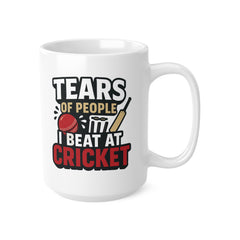 Funny Cricket Mug - Tears of People I Beat at Cricket Gift for Cricketers | Cricket Lover Mug, Christmas Gift, Secret Santa Sports Present