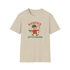 Funny Christmas Elf T-Shirt - "Santa's Little Helper" Cute Festive Tee - Secret Santa Gift, Xmas Top for Men, Women & Kids Him and Her