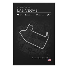 Las Vegas Strip Circuit Poster – Formula 1 Track Wall Art Print