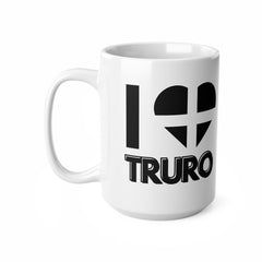 I Love Truro Mug – Cornwall Flag Heart Mug, Cornish Gift Souvenir