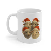 Funny Christmas Sheep Mug | Novelty Animal Cup | Sheep Lover Gift | Gift for Mum, Dad, Him, Her | Birthday & Workplace Coffee Cup