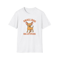 Funny Chihuahua Christmas T-Shirt - "Small Dog Big Attitude" Dog Lover Tee | Secret Santa Gift for Friends, Family & Coworkers