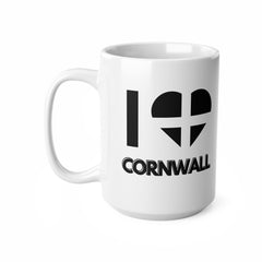 I Love Cornwall Mug – Cornish Flag Heart Mug, Cornwall Gift Souvenir
