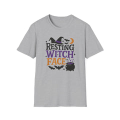 Funny Halloween T-Shirt - "Resting Witch Face" Tee - Spooky Witch Shirt for Women & Men, Halloween Party Gift, Cute Gothic Top, Meme Joke