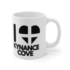 I Love Kynance Cove Mug – Cornwall Flag Heart Mug, Cornish Souvenir Gift