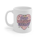 Pop Princess Energy Mug - Cute Pastel Coffee Cup, Girly Gift for Her, Sabrina Carpenter Fan Merch, Swifty Fan Mug