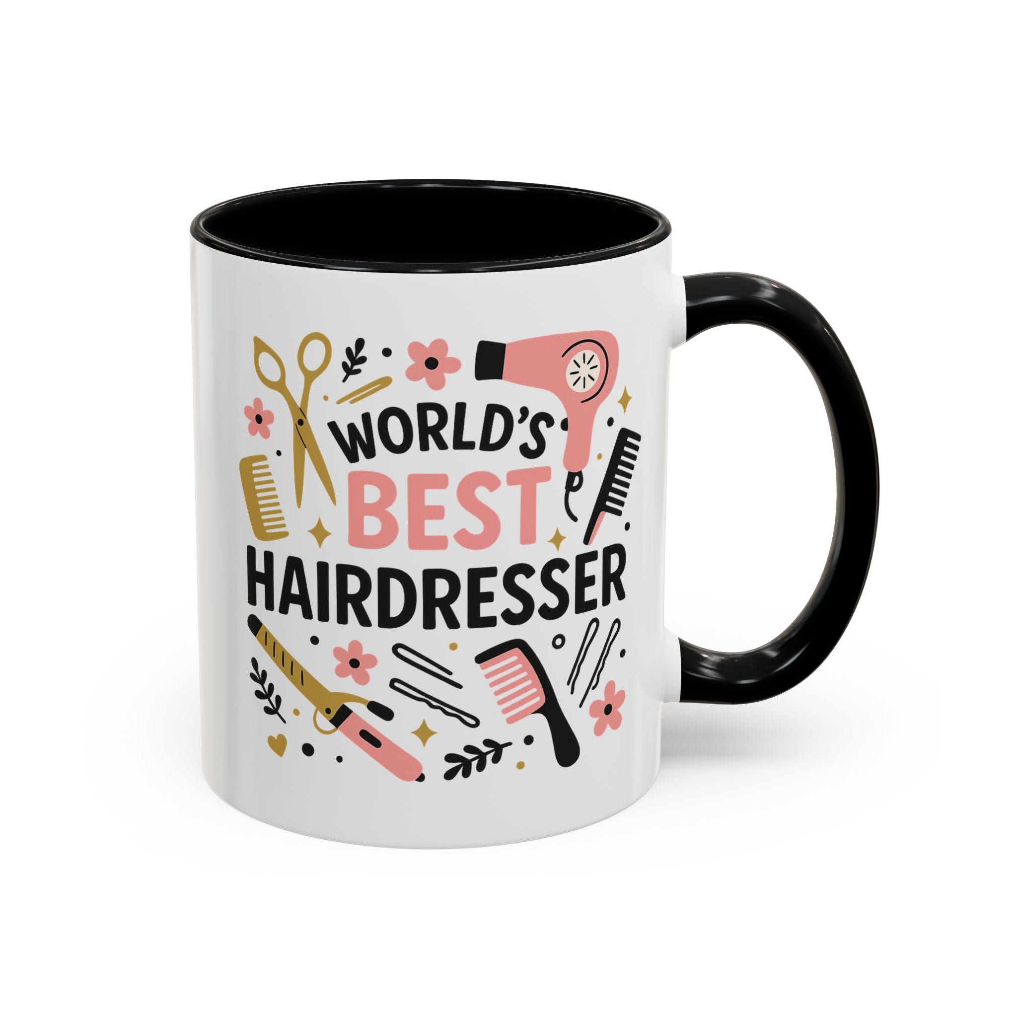 World's Best Hairdresser Mug - Funny Christmas Gift for Hairdresser, Secret Santa Present for Hairstylist, Salon Coffee Cup, Work Place