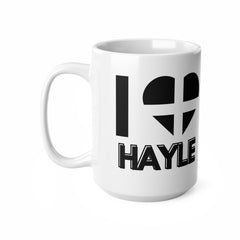 I Love Hayle Mug – Cornwall Flag Heart Mug, Cornish Gift Souvenir