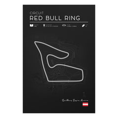 Red Bull Ring Circuit Poster – Formula 1 Track Wall Art Print