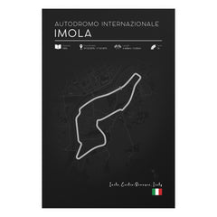 Imola Circuit Poster – Autodromo Internazionale Enzo e Dino Ferrari Wall Art