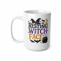 Funny Halloween Mug - "Resting Witch Face" Coffee Cup - Spooky Gift for Her, Witchy Gift Idea, Gothic Halloween Present, Cute Witch Mug