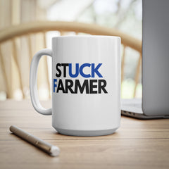 Funny Political Mug – “Stuck Farmer” UK Politics Joke Gift