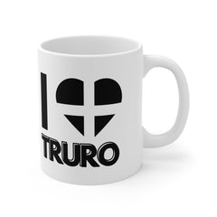 I Love Truro Mug – Cornwall Flag Heart Mug, Cornish Gift Souvenir