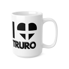 I Love Truro Mug – Cornwall Flag Heart Mug, Cornish Gift Souvenir