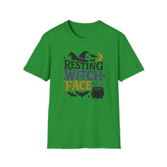 Funny Halloween T-Shirt - "Resting Witch Face" Tee - Spooky Witch Shirt for Women & Men, Halloween Party Gift, Cute Gothic Top, Meme Joke