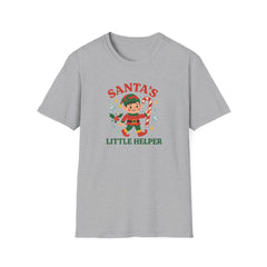 Funny Christmas Elf T-Shirt - "Santa's Little Helper" Cute Festive Tee - Secret Santa Gift, Xmas Top for Men, Women & Kids Him and Her
