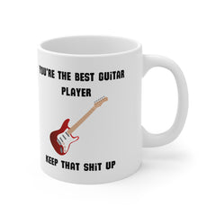 Funny Guitar Player Mug – Keep That Sh*t Up Gift for Musicians