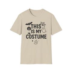 Funny Halloween T-Shirt - "This is My Costume" Minimalist Halloween Tee - Spooky Gift for Men and Women, Halloween Party Shirt