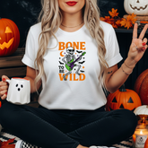 Bone to Be Wild Halloween T-Shirt - Funny Skeleton Guitar Tee, Spooky Rock Music Shirt, Halloween Gift for Him or Her, Guitar Autumn