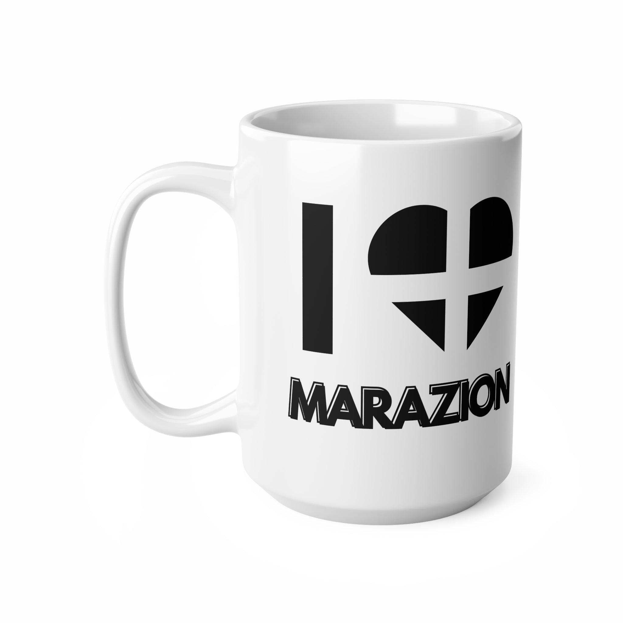 I Love Marazion Mug – Cornwall Flag Heart Mug, Cornish Gift Souvenir