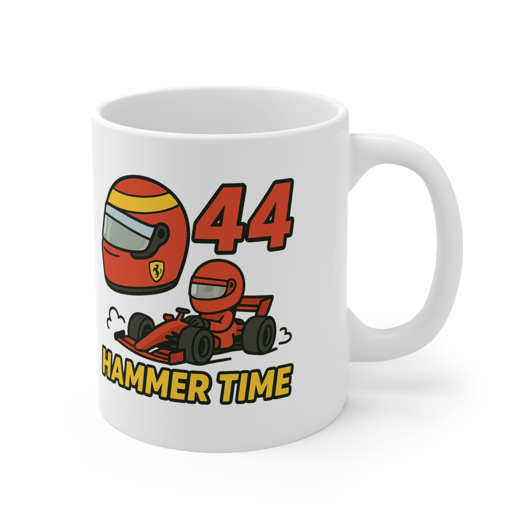 Lewis Hamilton Ferrari Mug – Hammer Time F1 Gift for Racing Fans