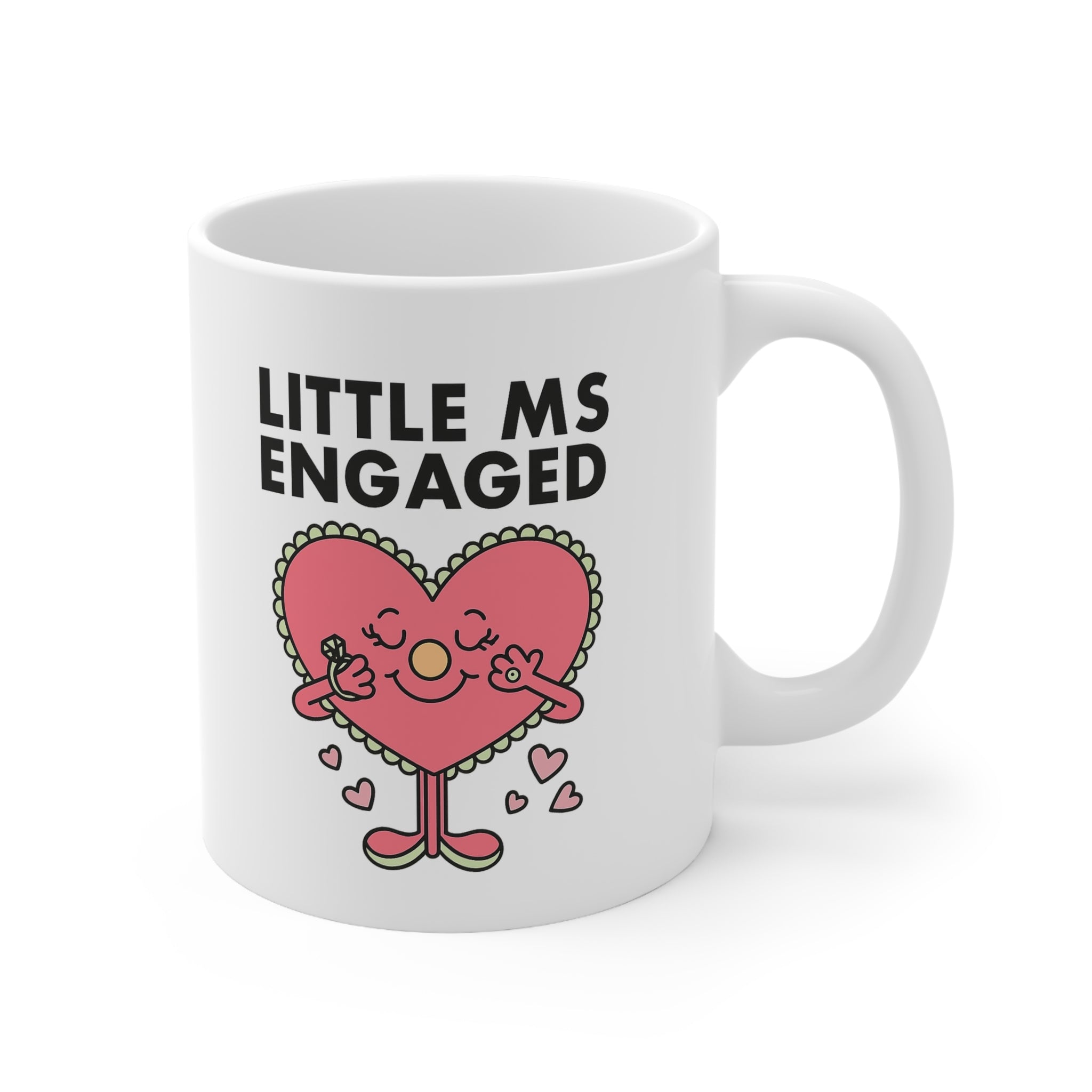 Little Ms Engaged Mug – Funny Engagement Gift for Bride to Be