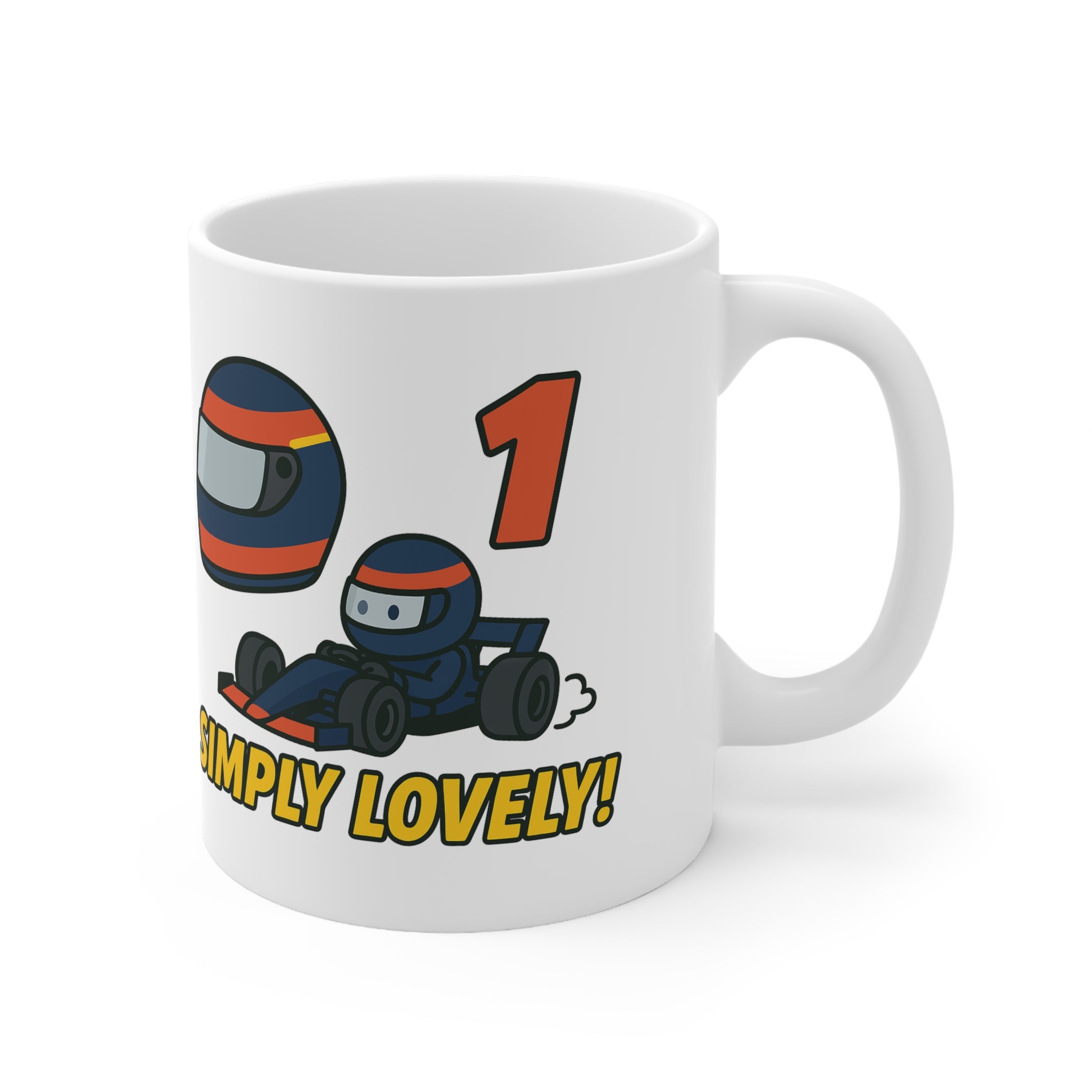 Max Verstappen Simply Lovely Mug – Funny F1 Red Bull Racing Gift
