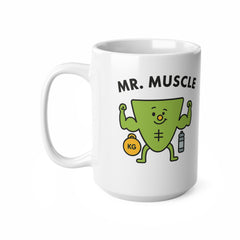Mr. Muscle Mug – Funny Gym Gift for Him, Fitness Lover Coffee Cup