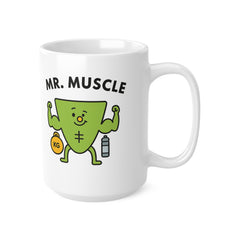 Mr. Muscle Mug – Funny Gym Gift for Him, Fitness Lover Coffee Cup