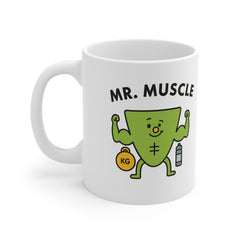 Mr. Muscle Mug – Funny Gym Gift for Him, Fitness Lover Coffee Cup
