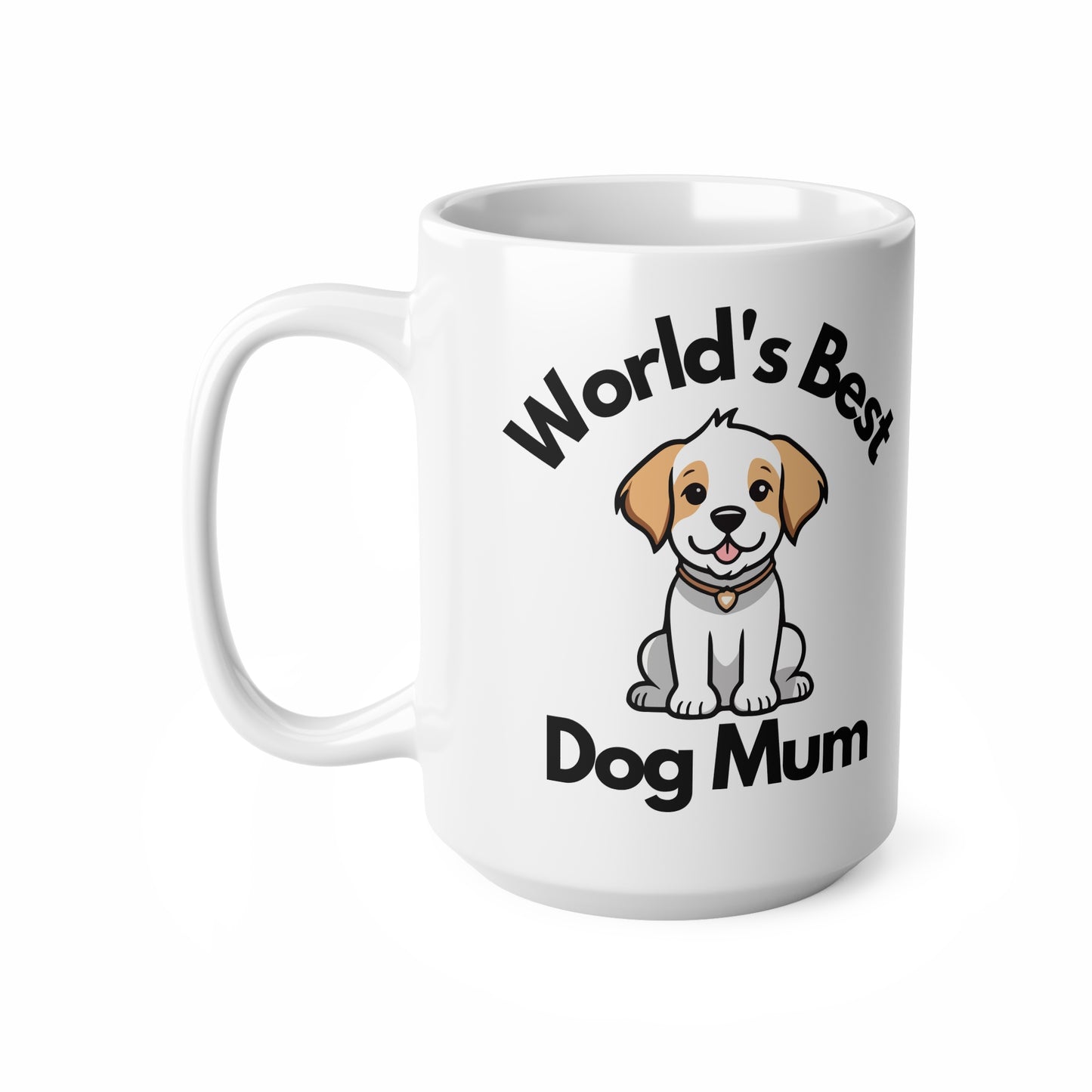 World's Best Dog Mum Coffee Mug, Dog Lover Tea Cup