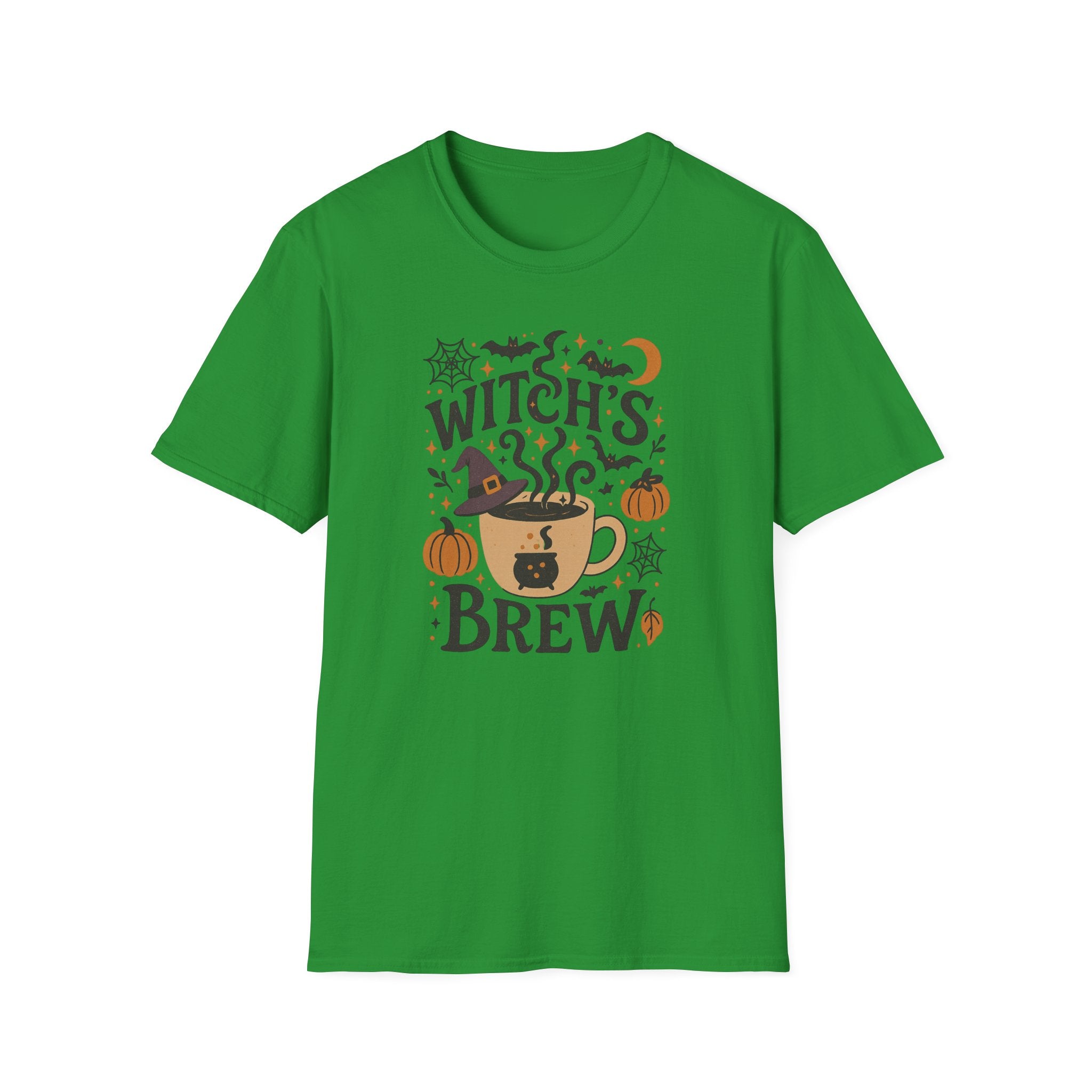 Witch's Brew Halloween T-Shirt - Funny Spooky Coffee Shirt for Women & Men, Fall Pumpkin Tee, Halloween Gift for Coffee Lovers