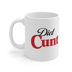 Funny Diet Cola Mug – “Diet C*nt” Rude Coffee Cup – Sarcastic Humour Mug – Office Banter Gift – Adult Joke Mug