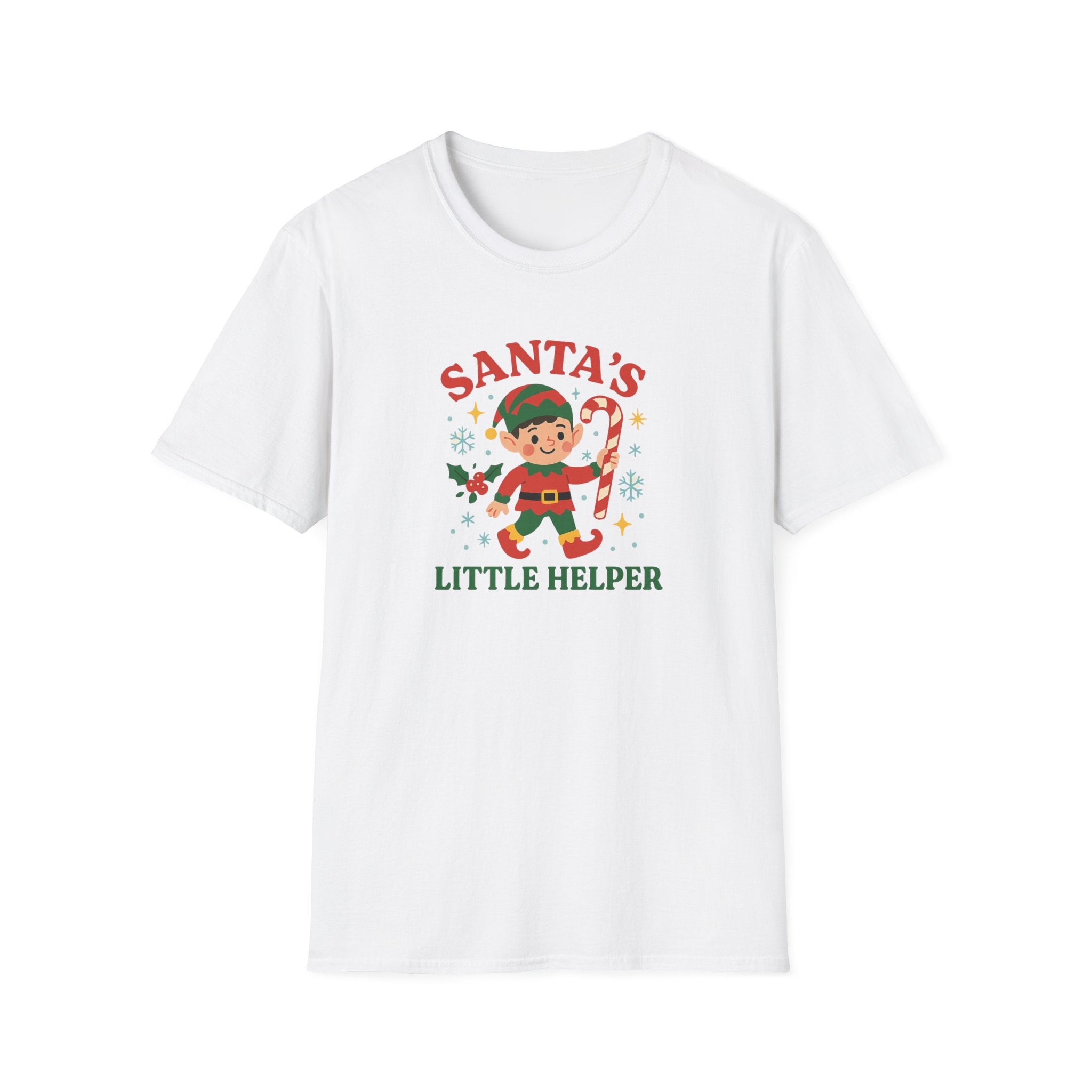 Funny Christmas Elf T-Shirt - "Santa's Little Helper" Cute Festive Tee - Secret Santa Gift, Xmas Top for Men, Women & Kids Him and Her