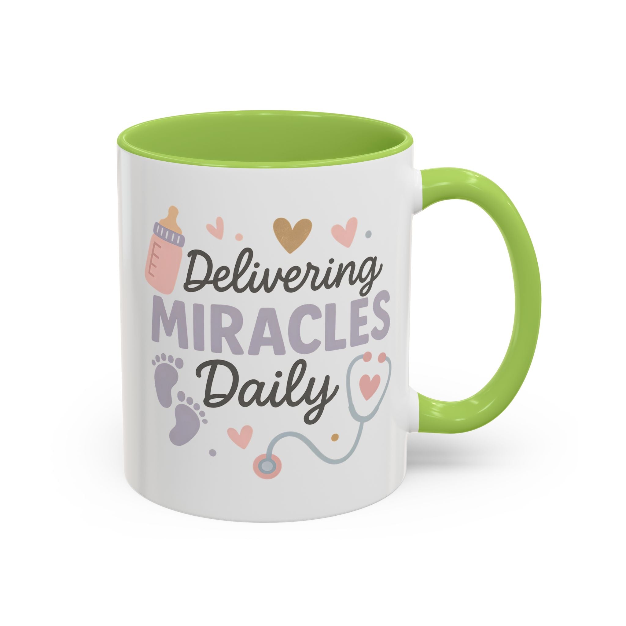 Funny Midwife Christmas Mug - "Delivering Miracles Daily" Coffee Cup, Secret Santa Gift, Nurse & Healthcare Xmas Present, NHS Worker Ideas