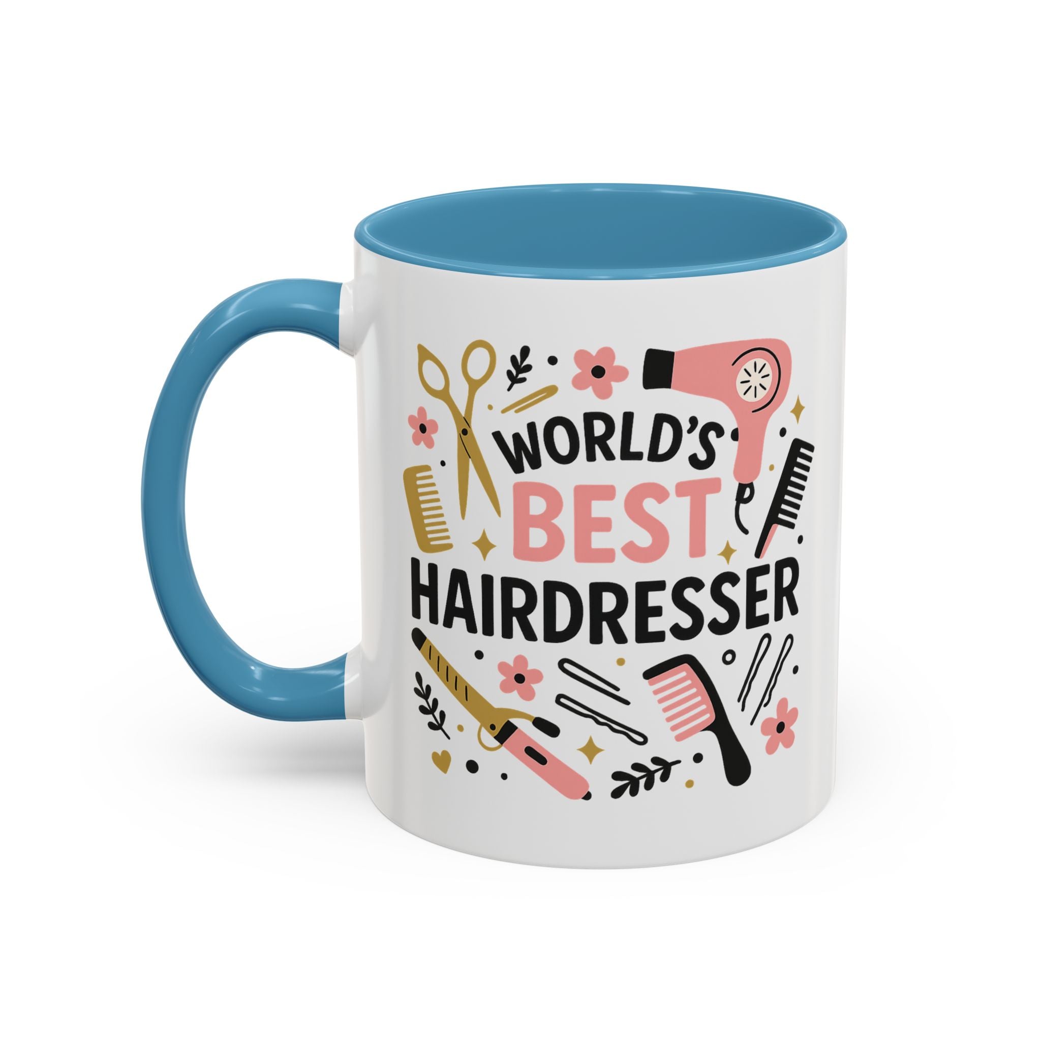 World's Best Hairdresser Mug - Funny Christmas Gift for Hairdresser, Secret Santa Present for Hairstylist, Salon Coffee Cup, Work Place