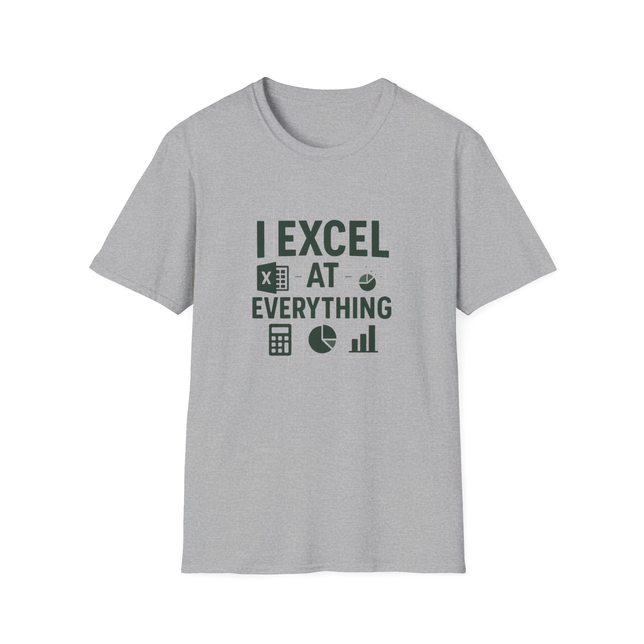 Funny Accountant Christmas T-Shirt - "I Excel at Everything" Excel Tee | Secret Santa Gift for Accountants & Office Humour Party Present Top