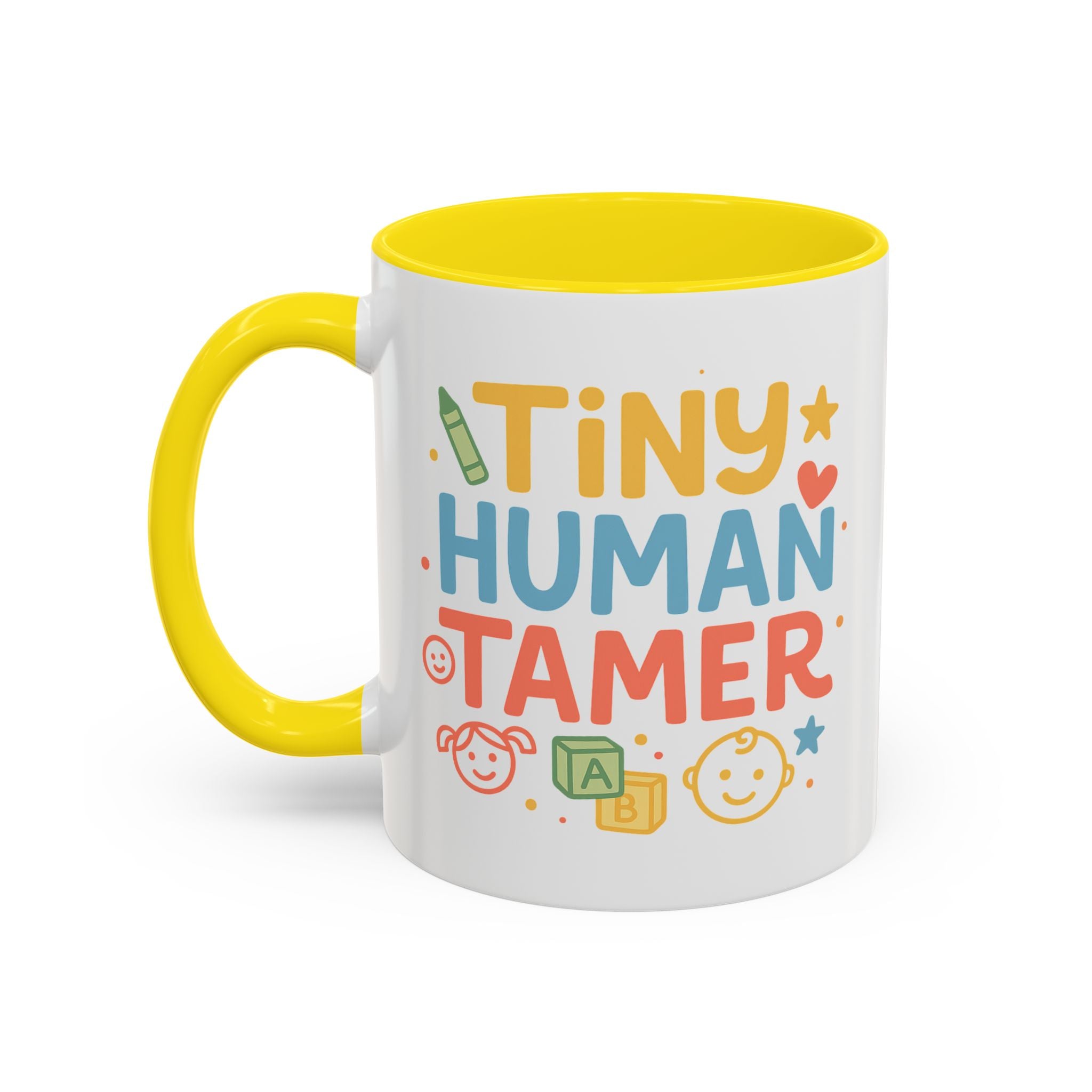 Funny Daycare Mug - "Tiny Human Tamer" Coffee Cup | Christmas Gift for Teacher, Childcare Worker, Nursery Staff | Secret Santa Mug Colleague